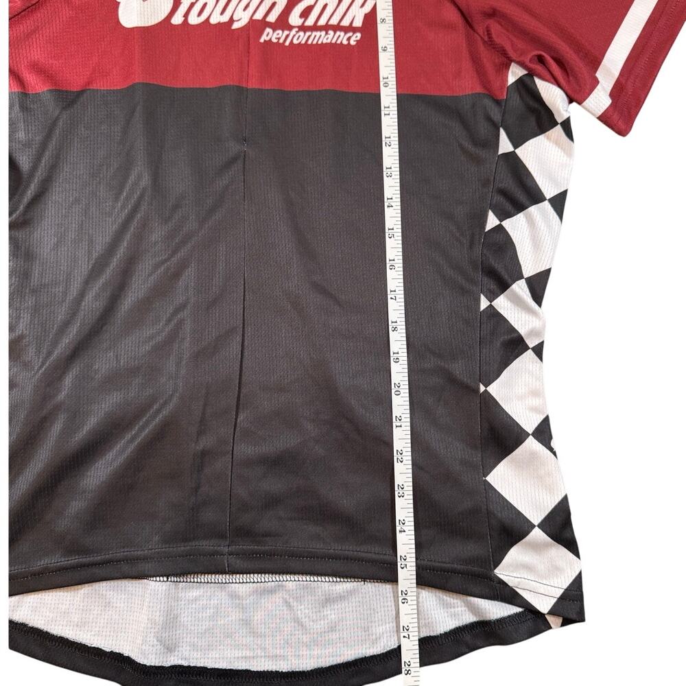 Tough Chik 3XL Cycling Jersey Saints Sinners Ride Tough Black Red Women's - Picture 3 of 6